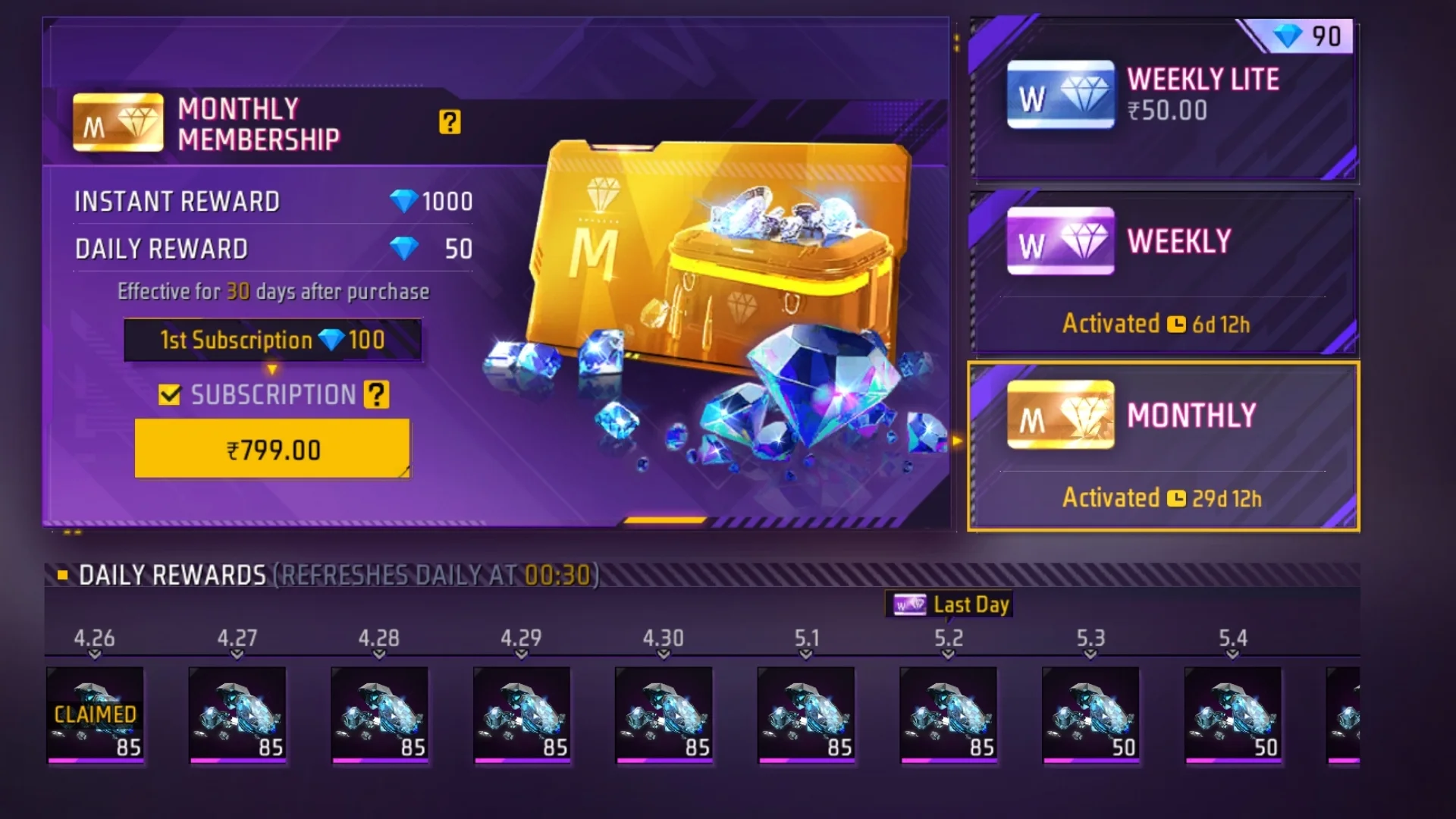 Free Fire Membership Guide: Weekly Lite, Weekly, Monthly, Which is Better?